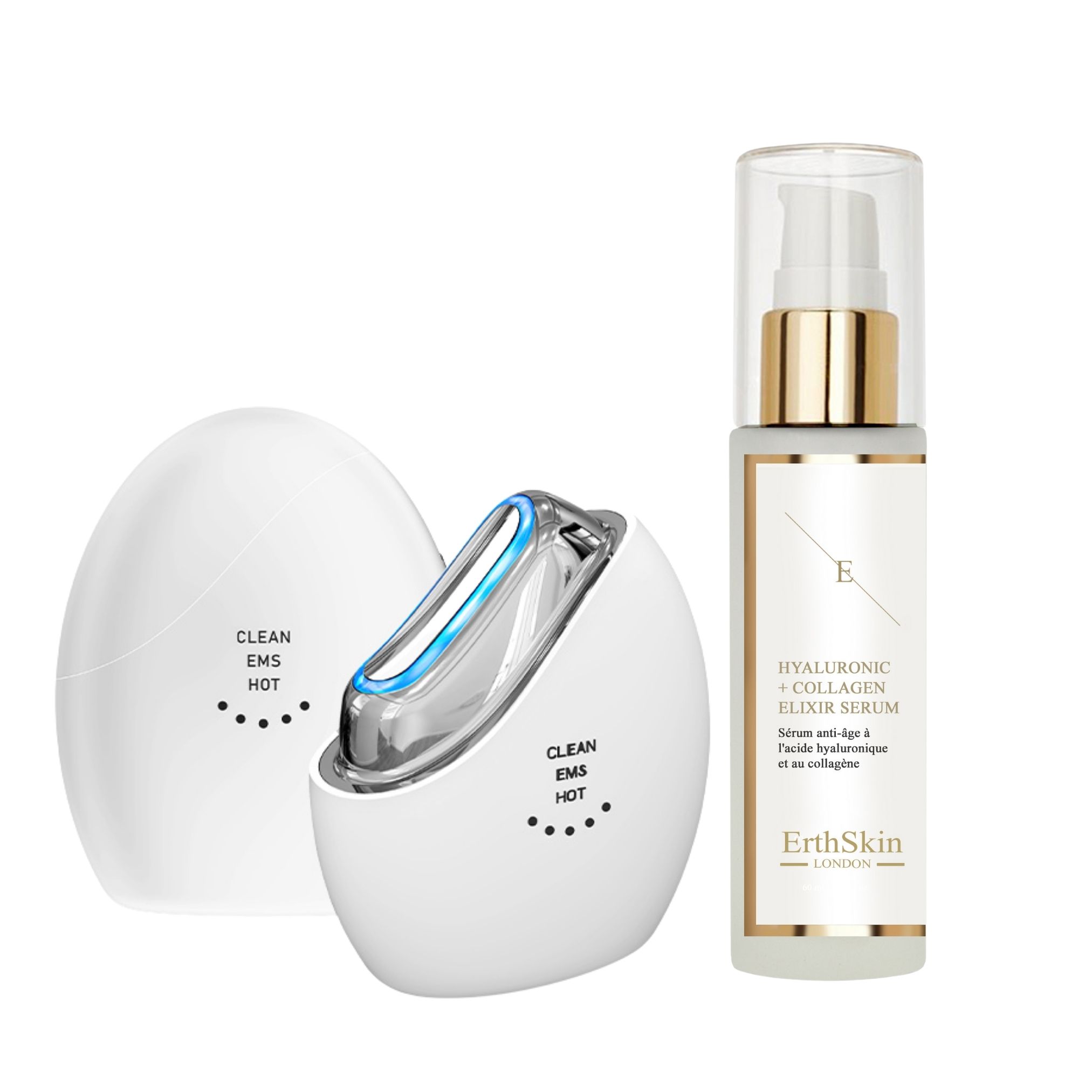 Erth Skin London Regenerating Facial Set ( LED EMS Sculptor + HA Serum 60ml) image 2