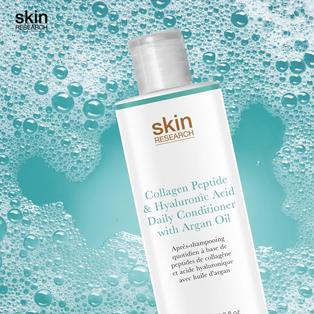 Skin Research Collagen Peptide & Hyaluronic Acid Daily Conditioner with Argan Oil 250ml Twin Value Savings Pack image 5