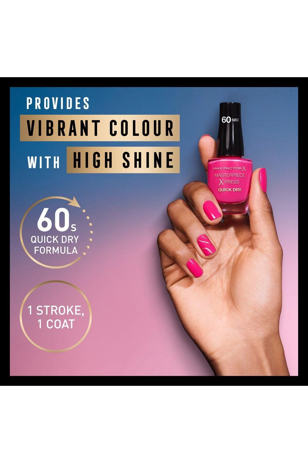 Max Factor Masterpiece X-Press Nail Polish Rose All Day image 3