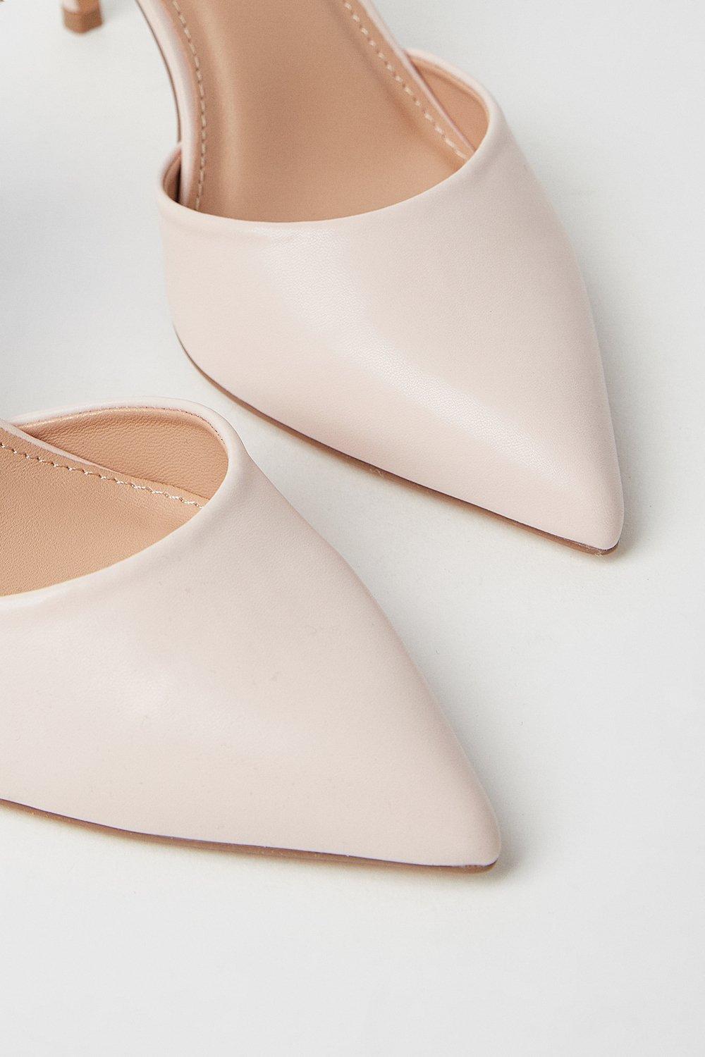 Coast Tatiana Jewelled Anklet High Stiletto Court Shoes Nude image 4