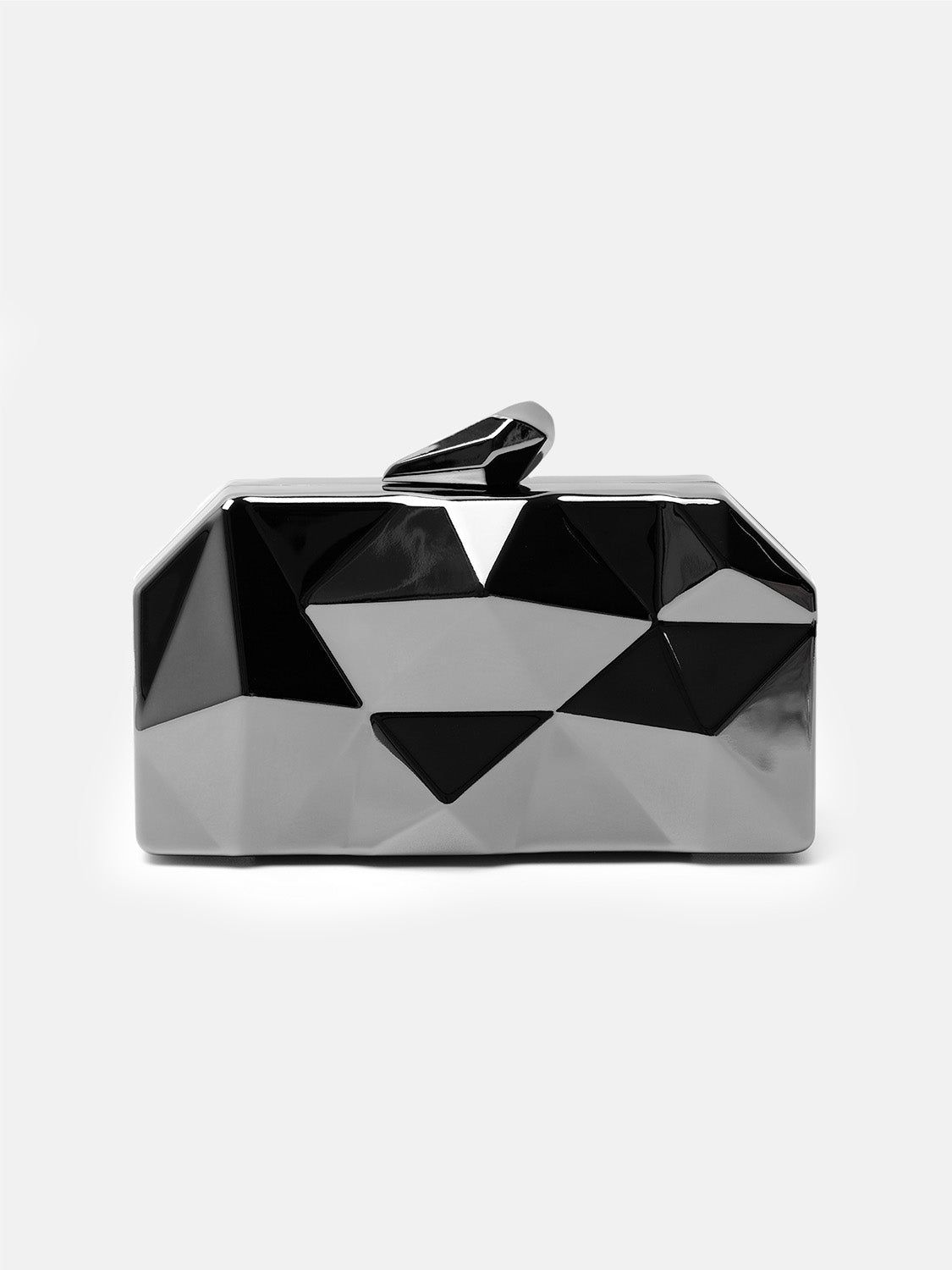 Where's That From 'Melanie' Geometric Pattern Clutch Bag image 1
