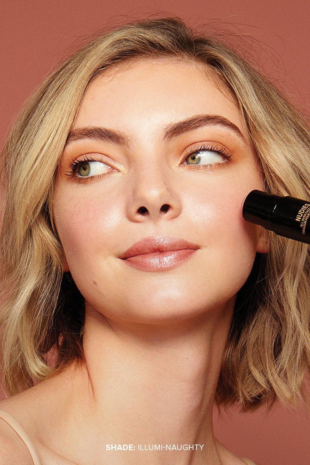 Nudestix Nudies Glow All Over Face Highlighter Illumi_naughty image 3