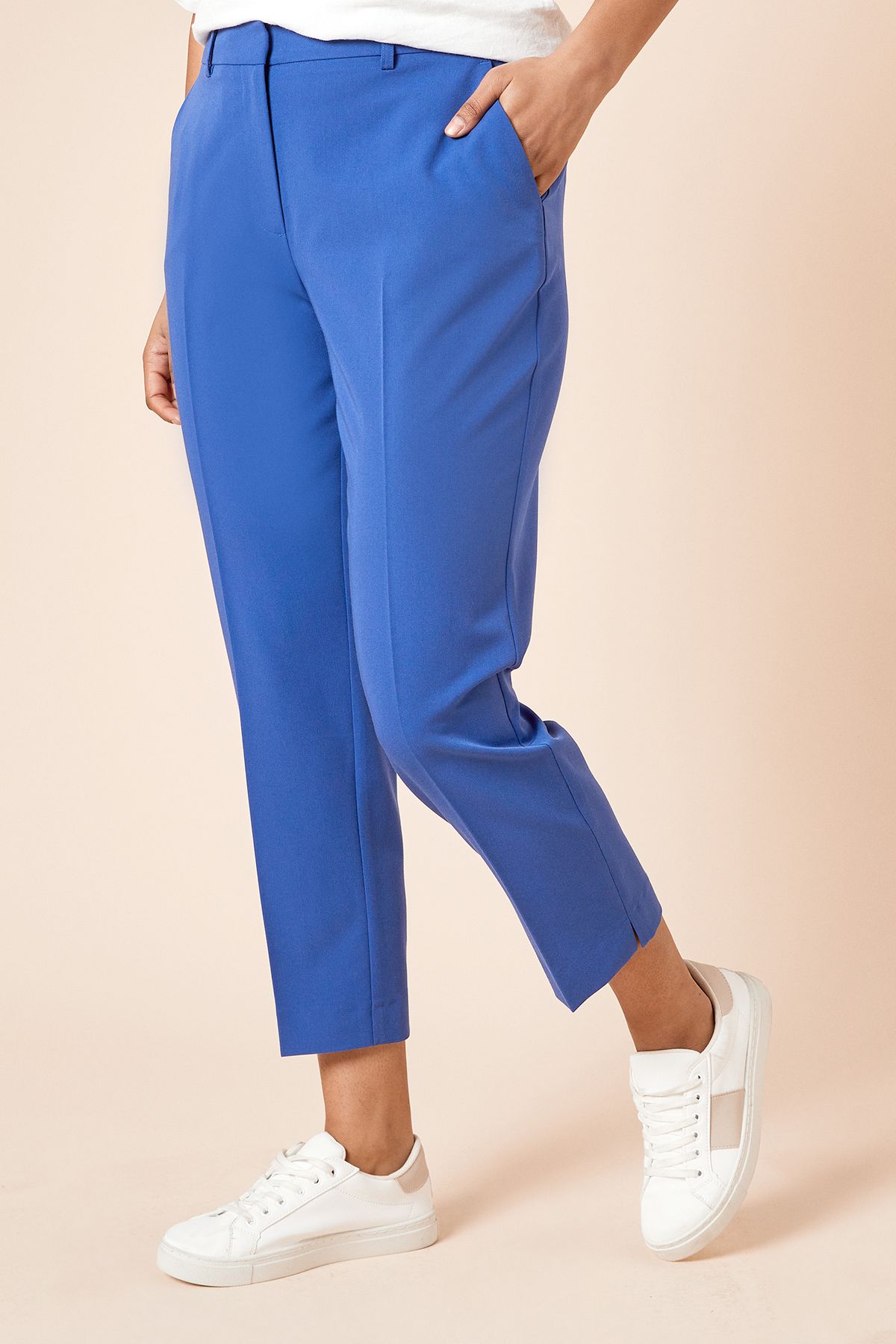 Dorothy Perkins Petite Ankle Grazer Trouser Cobalt image 3