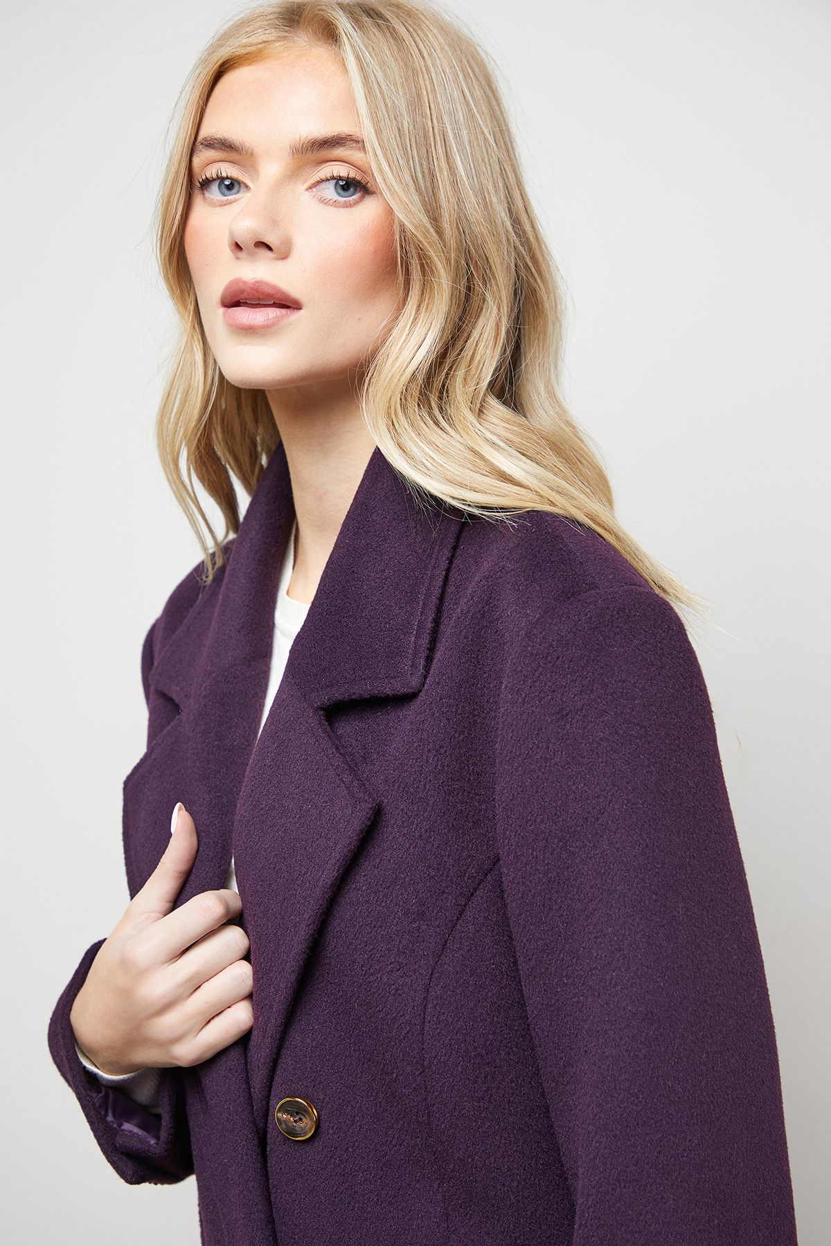 Oasis Maxi Tailored Coat Cherry image 4