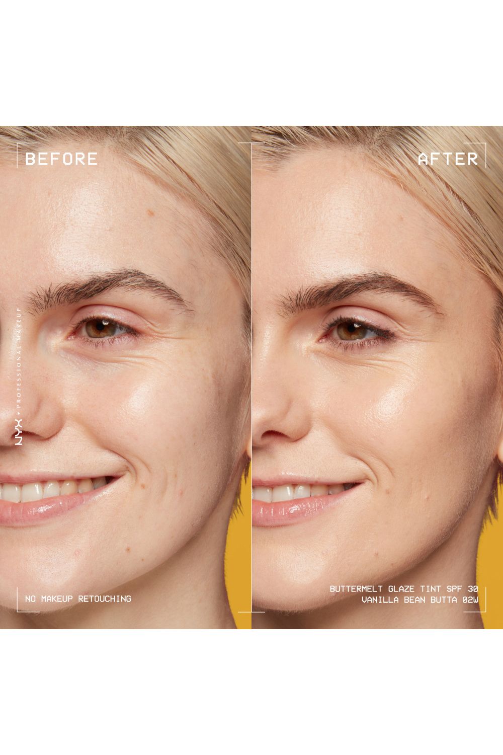 NYX Professional Makeup Buttermelt Glaze Soft Glow Skin Tint + SPF/FPS 30 30ml Vanilla Bean Butta image 6