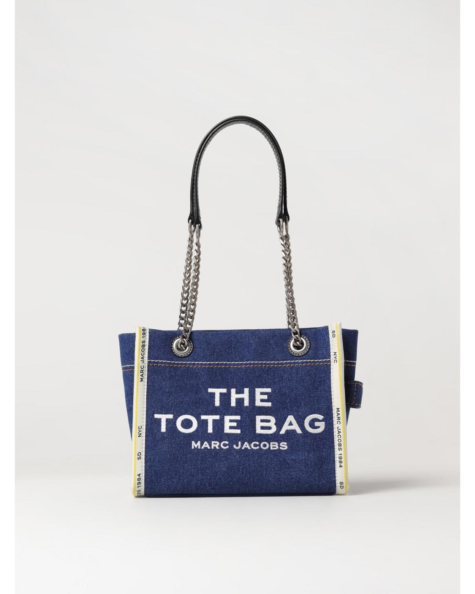 Marc Jacobs Tote Bag Denim Chain Strap Wo - Black Clutch Bags