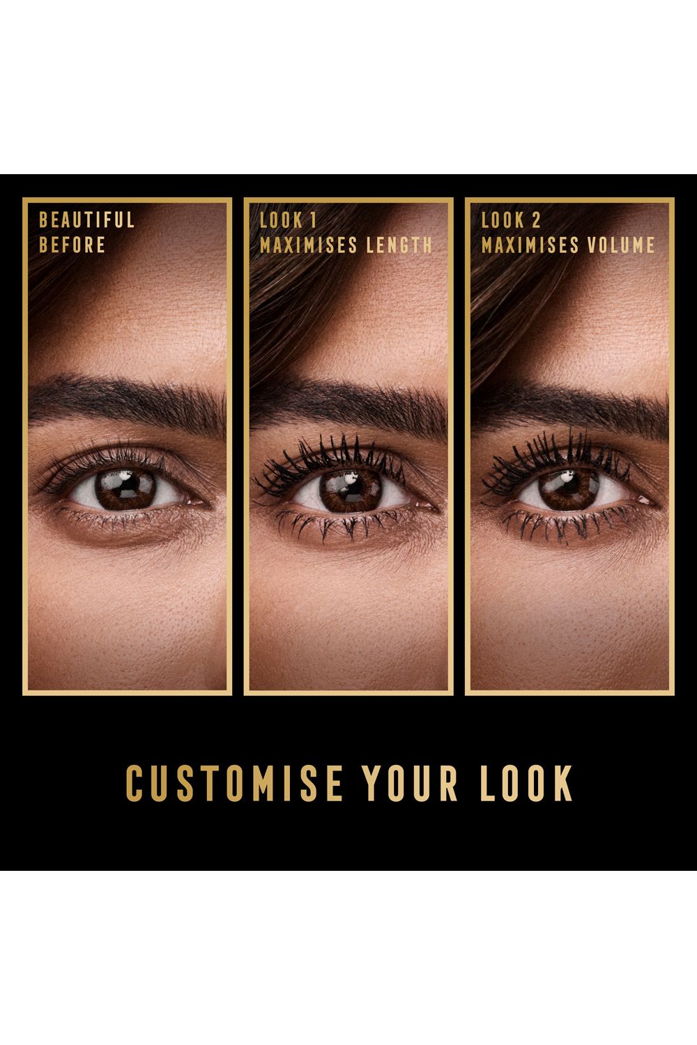 Max Factor Masterpiece 2 In 1 Lash WOW Volume & Length Mascara Black image 4