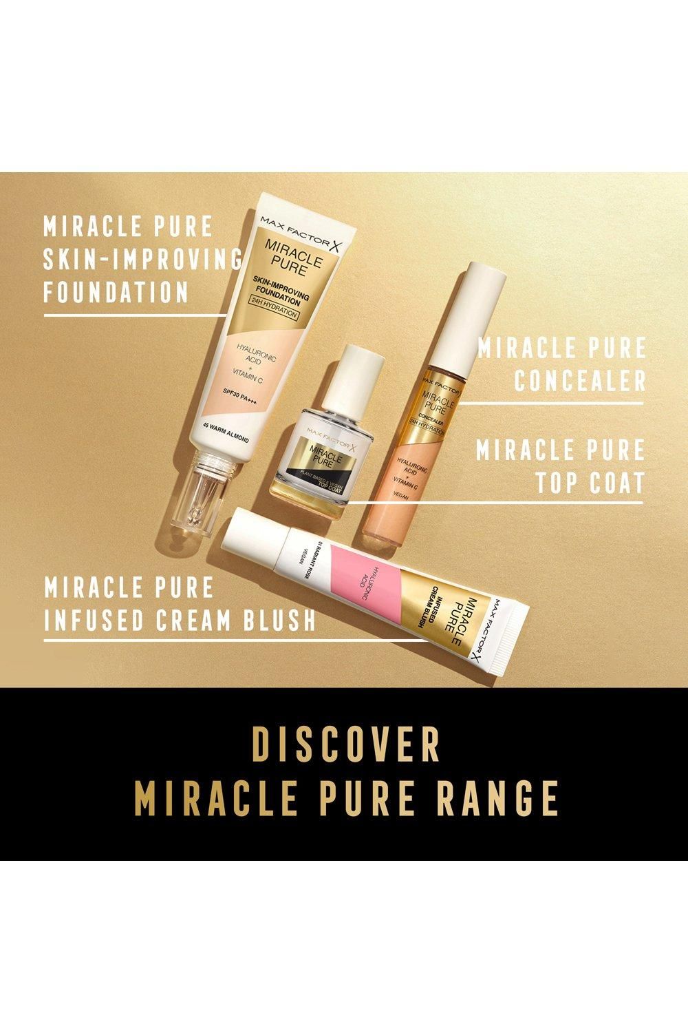 Max Factor Miracle Pure Nail Cair Quick Dry Top Coat Multi image 10