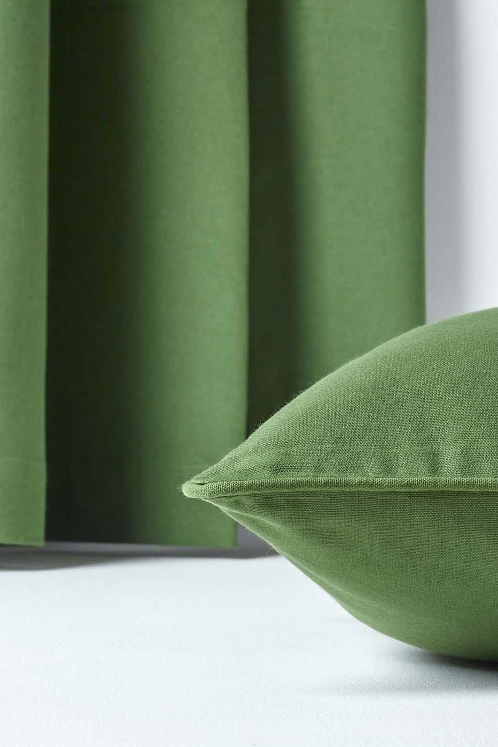 Homescapes Cotton Plain Cushion Cover image 5