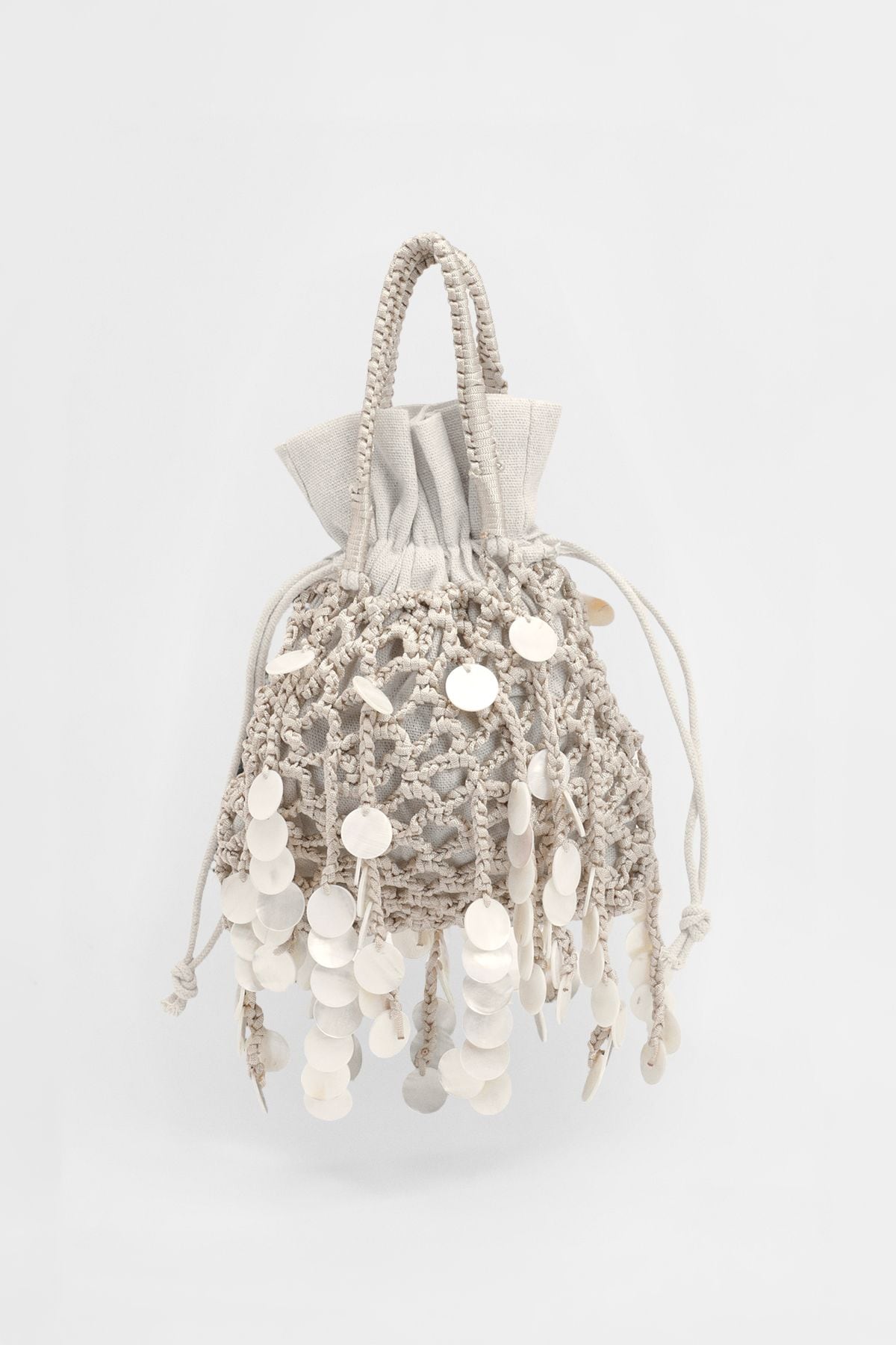 Coast Monica Faux Shell Grab Bag Neutral