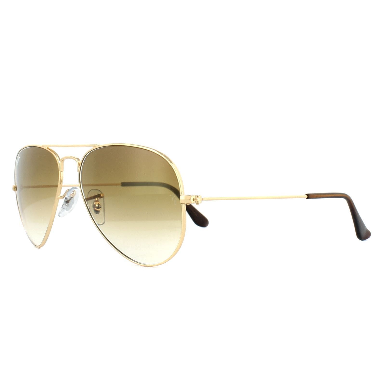 Ray-Ban Aviator Gold Brown Gradient Sunglasses image 2