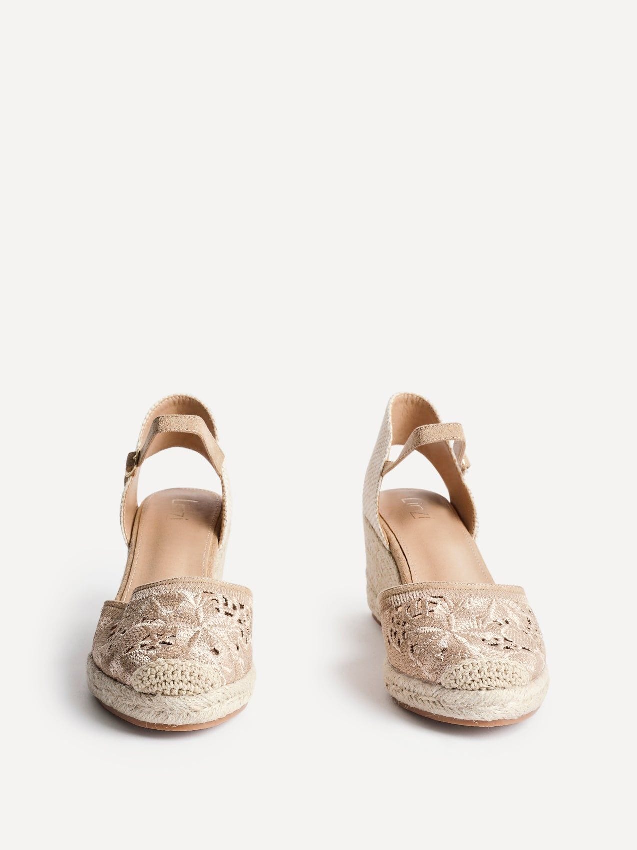 Linzi Kayla Taupe Closed-Toe Wedge image 3