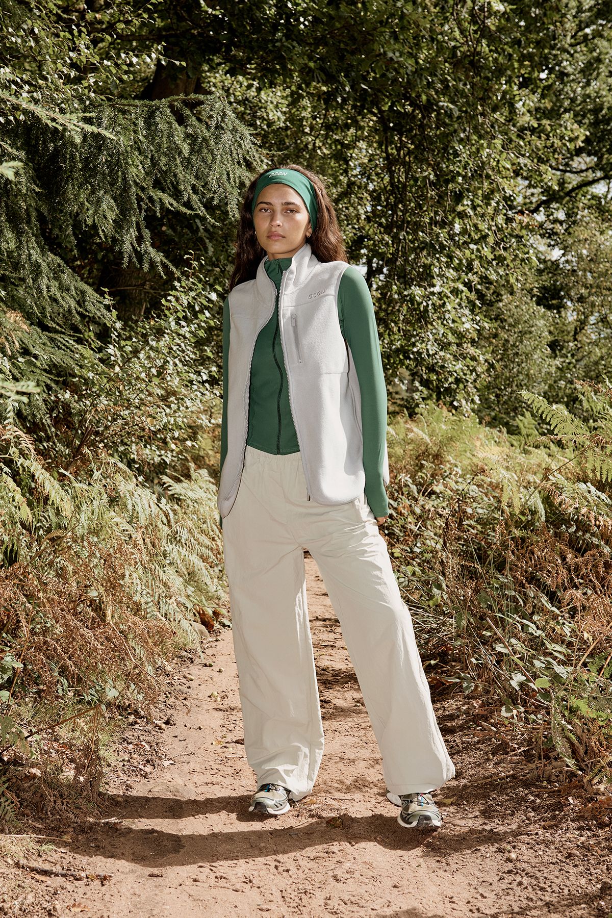 DSGN Studio DSGN Studio Sport Nylon Straight Leg Trouser Ice Grey image 1