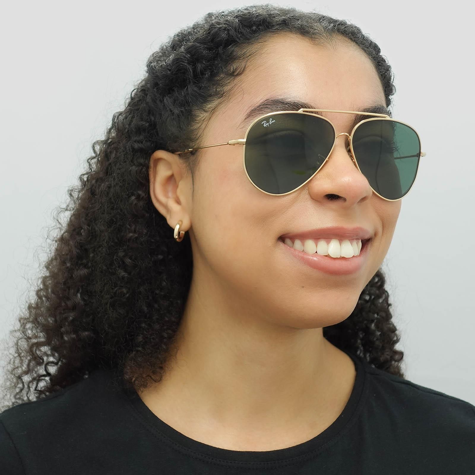 Ray-Ban Aviator Gold Green RB0101S Aviator Reverse image 5