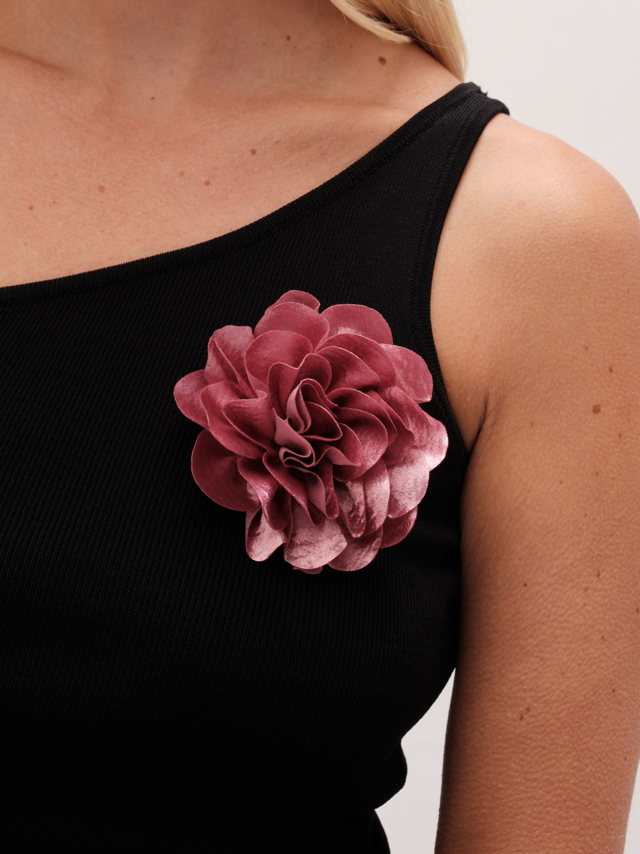 Jon Richard Pink Corsage Brooch image 2