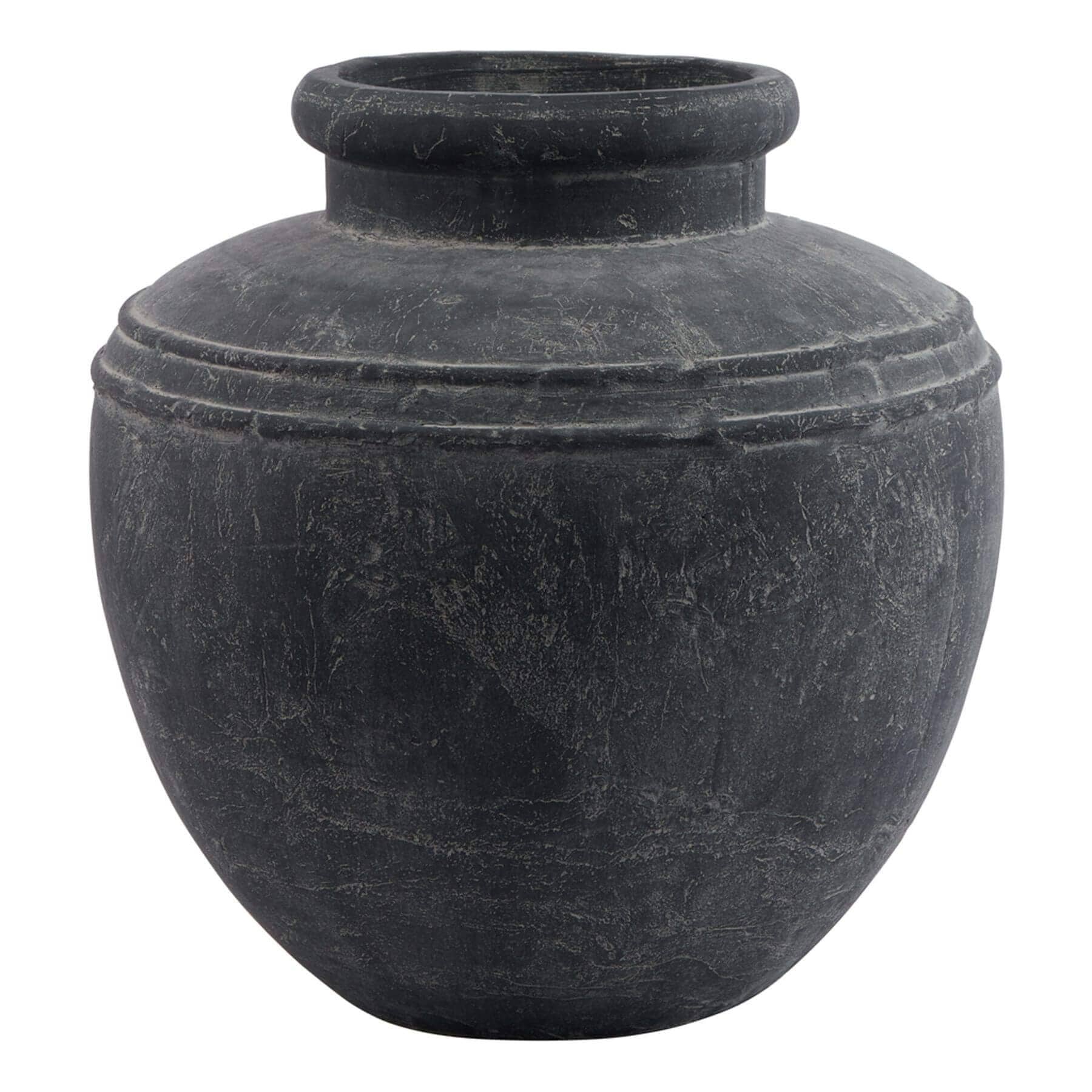 Sostter Grey Ceramic Mediterranean Water Pot image 1