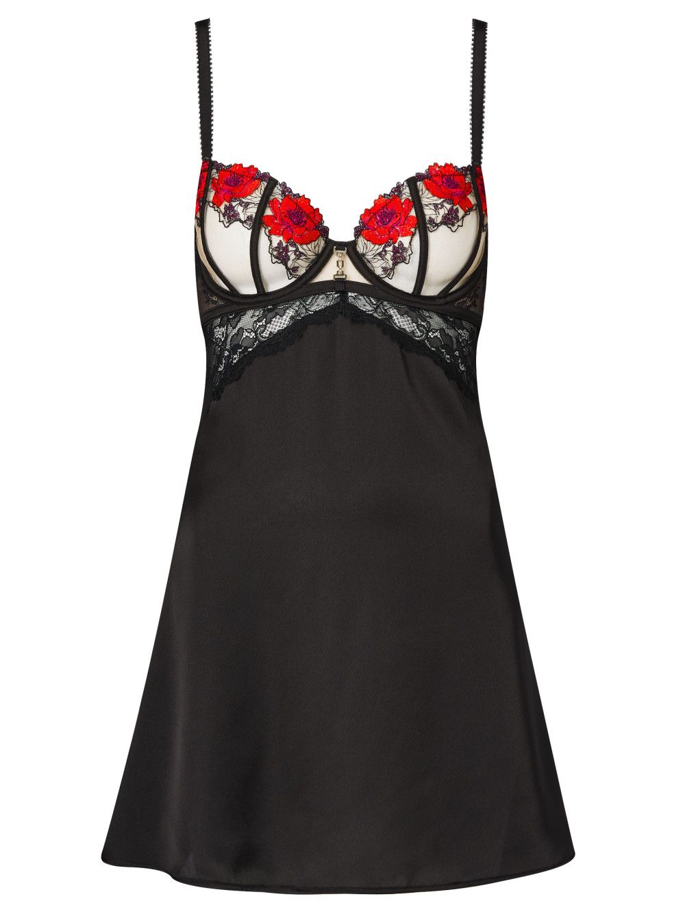 Ann Summers Caged Rose Chemise Black image 5