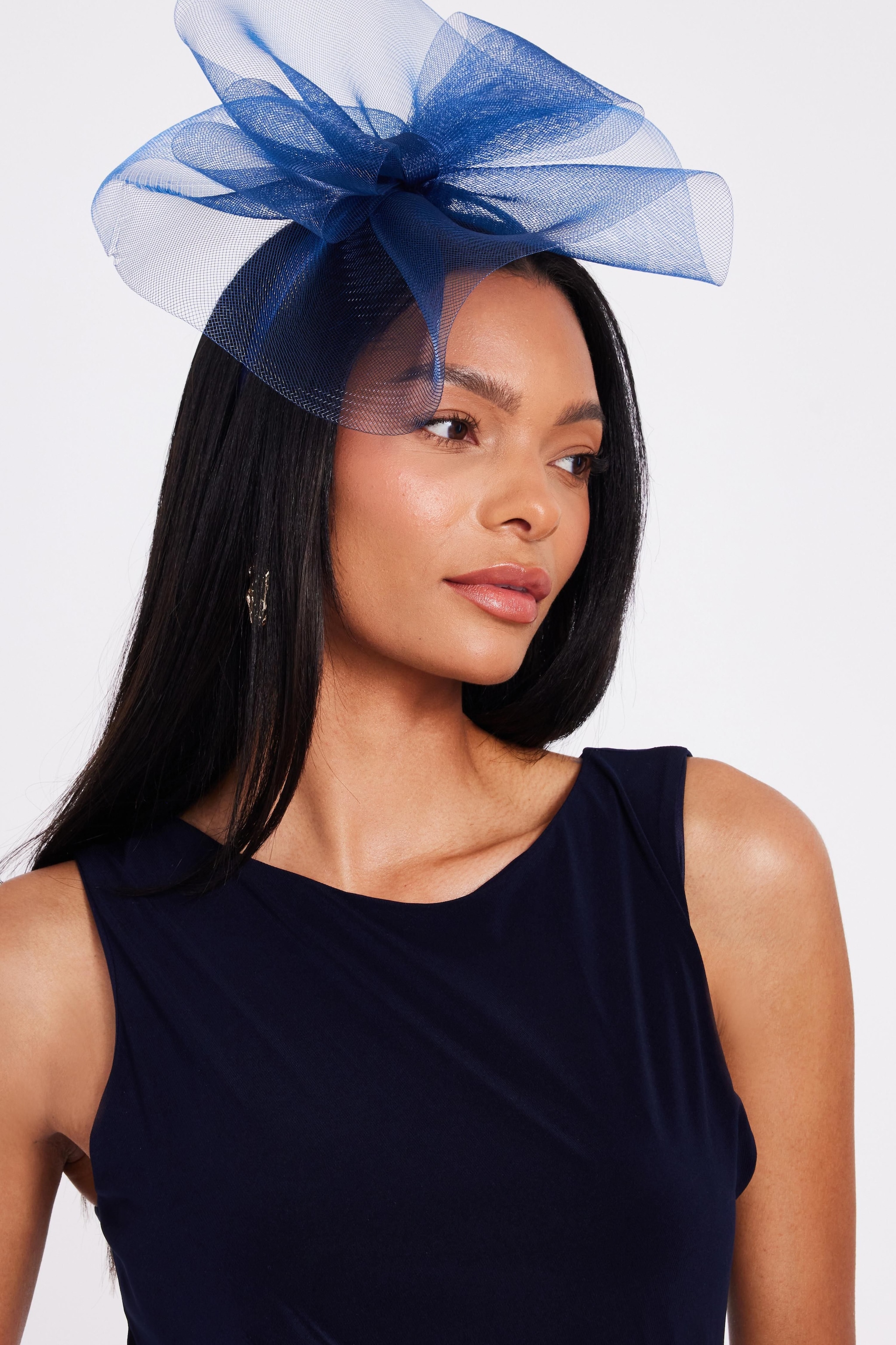 Quiz Navy Bow Headband Fascinator image 1