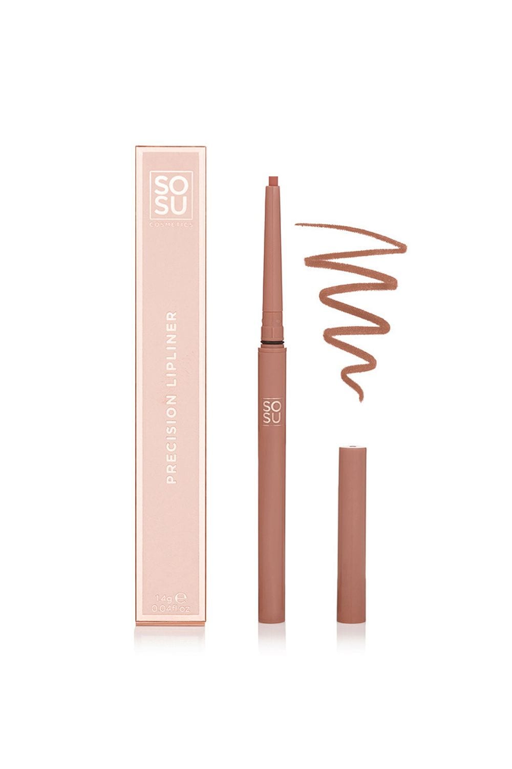 SOSU Cosmetics Longwear Lip Liner Burnt Rosewood image 1