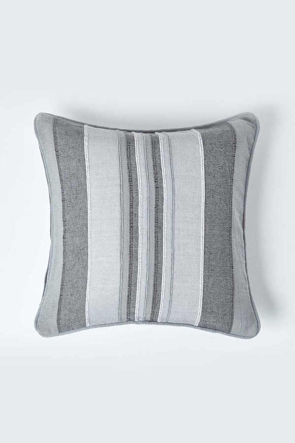 Homescapes Cotton Striped Morocco Cushion Cover