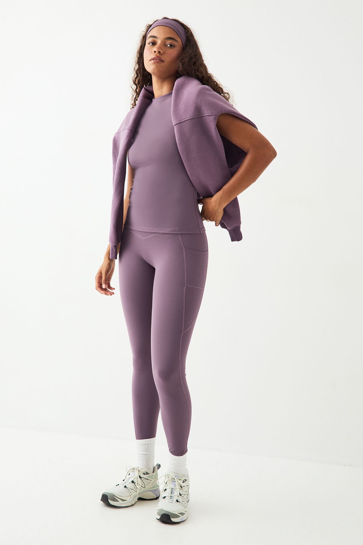 DSGN Studio DSGN Studio Ultra Sculpt Short Sleeve Top Grape image 3