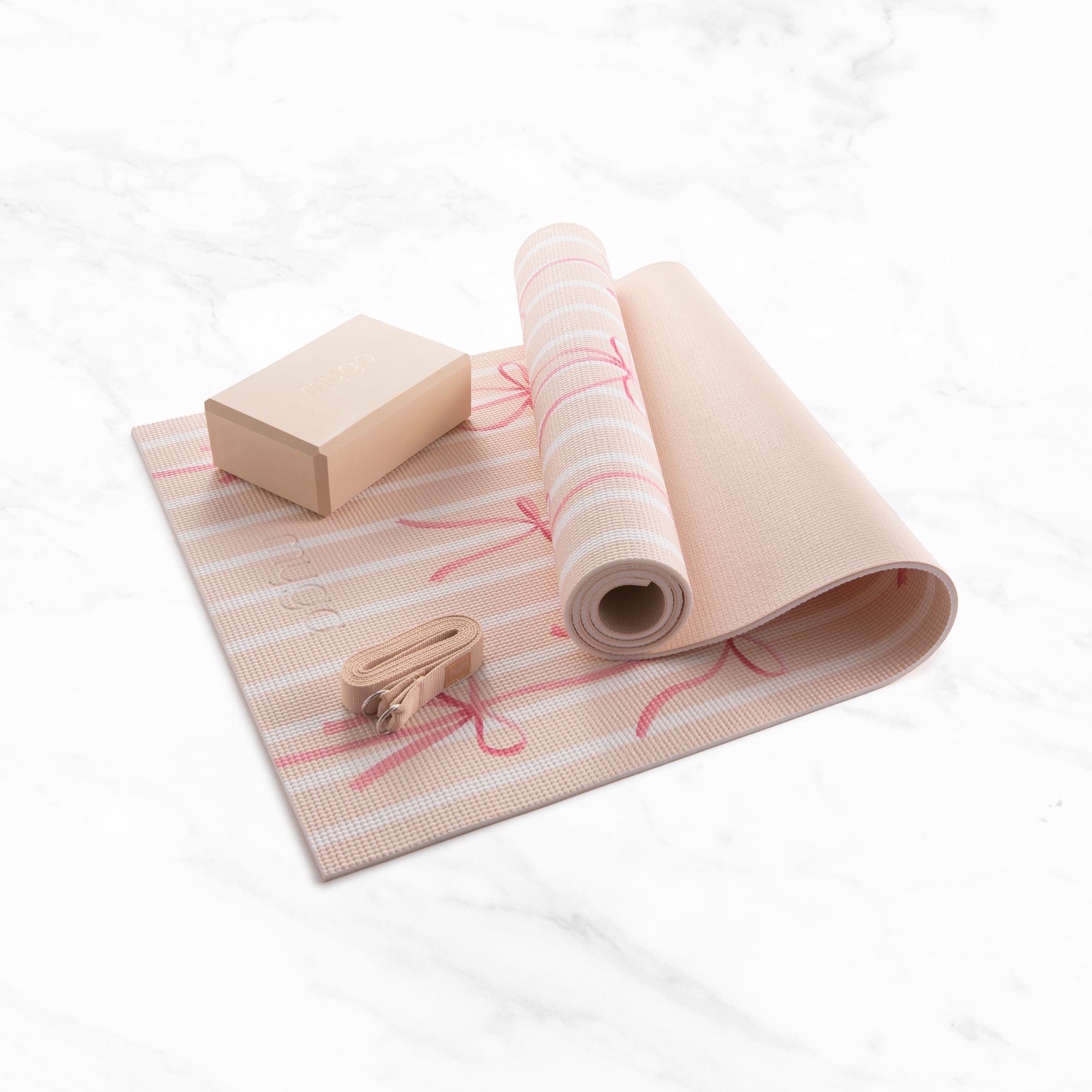 Myga Myga Printed Yoga Set - Pink Bows image 6