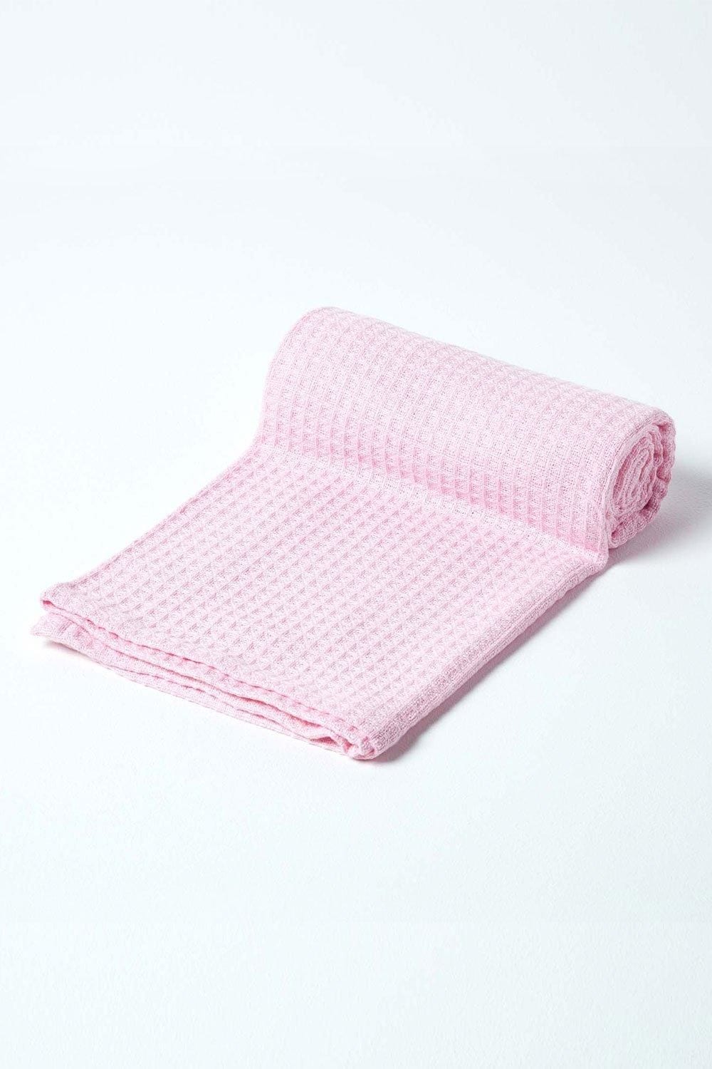 Homescapes Organic Cotton Waffle Baby Blanket image 2