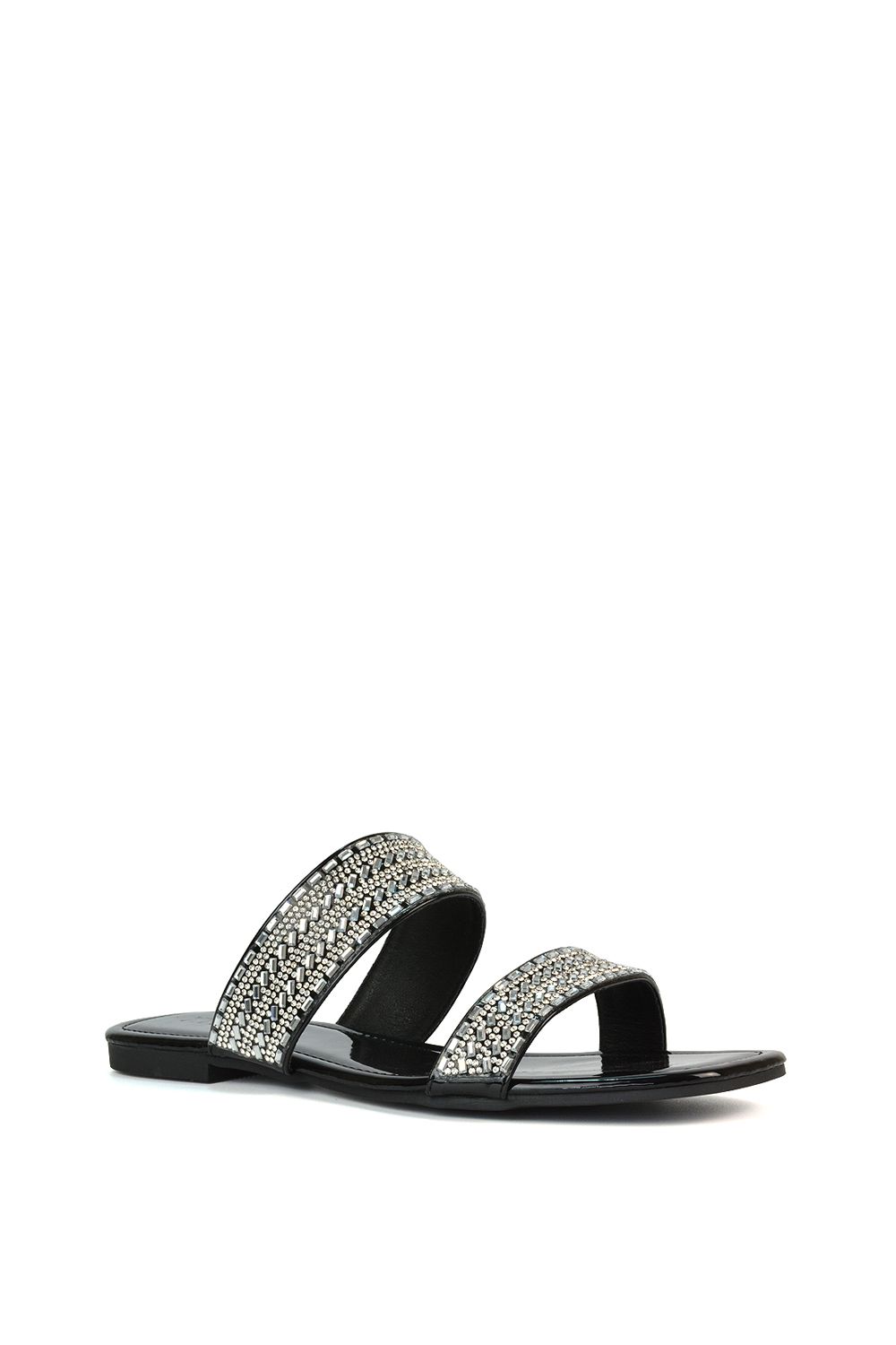 XY London 'Lucy' Slip On Flat Cork Slider Mules image 2