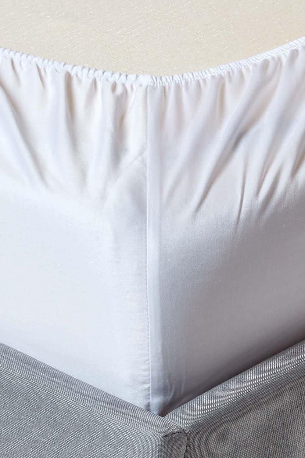 Homescapes Sateen Cotton Fitted Sheet 12 inch 400 Thread Count image 2