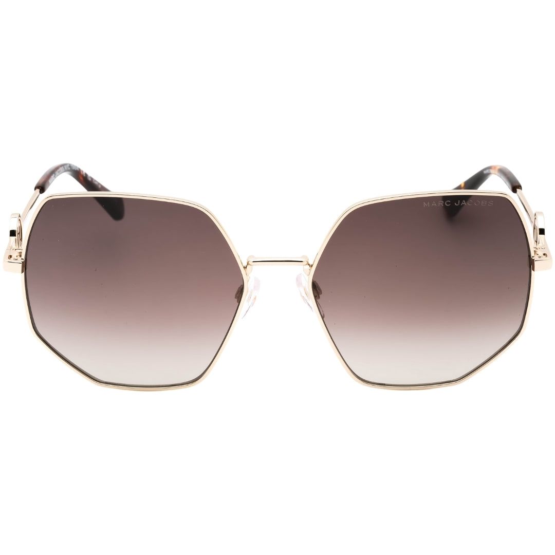 Marc Jacobs Havana Leg Ends Gold Sunglasses
