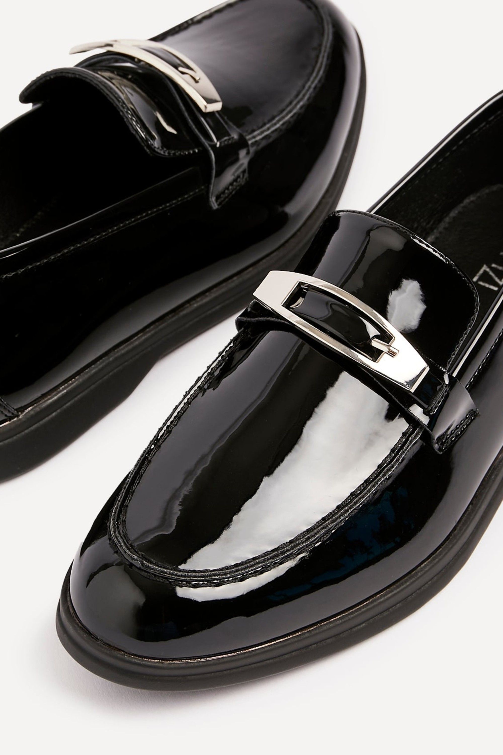 Linzi Script Black Patent Slip On Loafer image 4