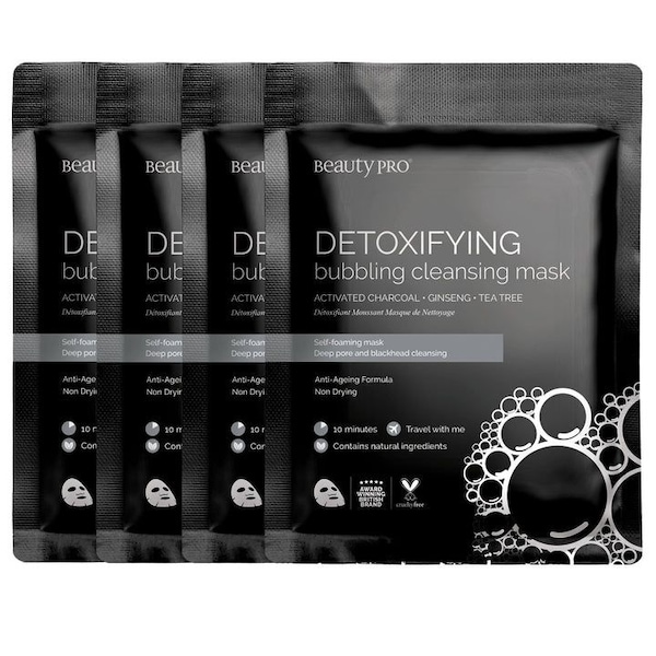 BEAUTYPRO Detoxifying Bubbling Cleansing Mask - Pack Of 4