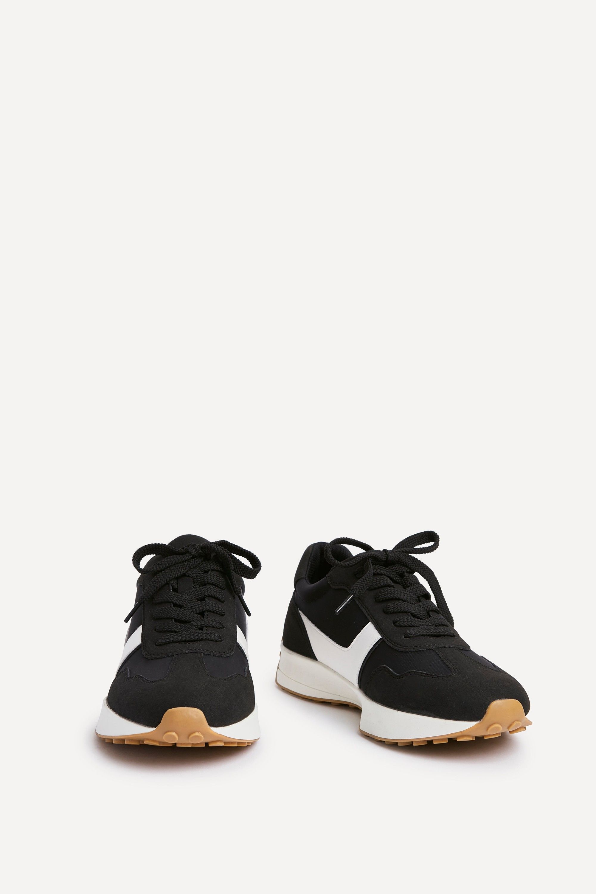 Linzi Hustle Black Suede Mix Sports Trainers image 3