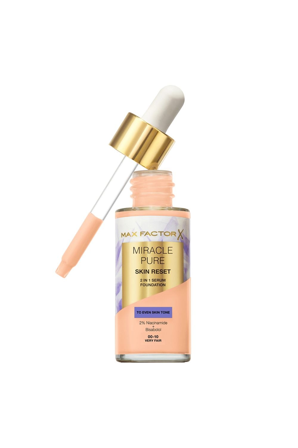 Max Factor Miracle Pure Skin Reset Serum Foundation 30ml Very Fair image 1