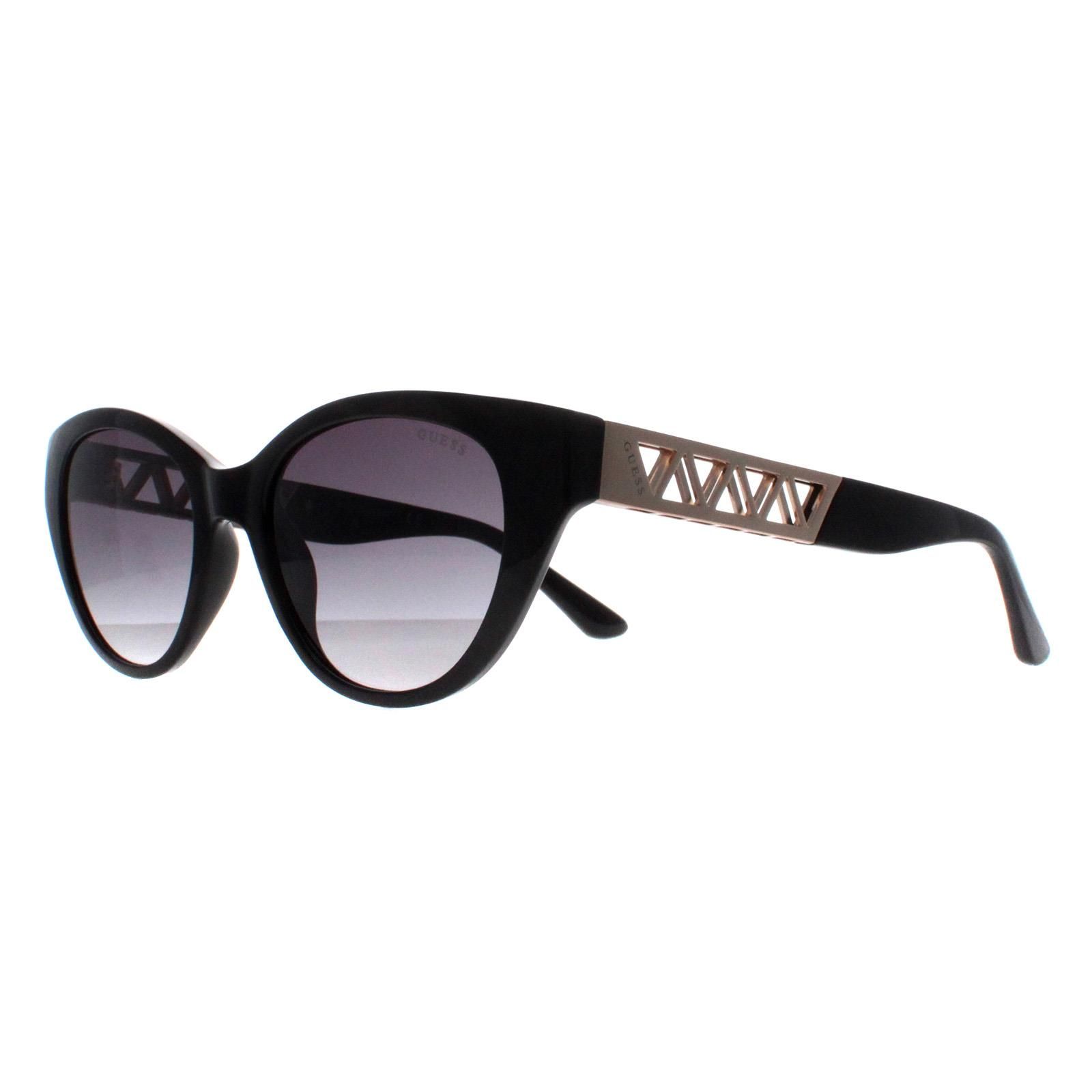 Guess Cat Eye Shiny Black Smoke Gradient GU7690 image 2