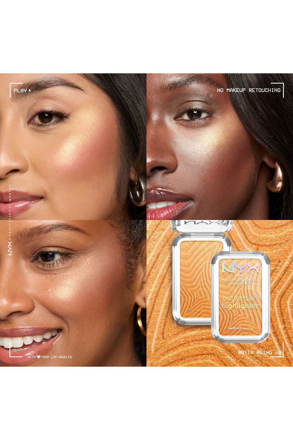 NYX Professional Makeup Buttermelt Highlighter 5g Butta Bling image 5