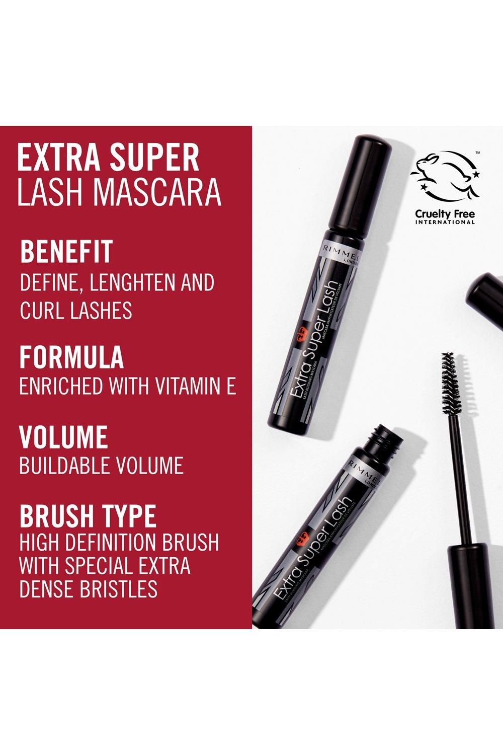 Rimmel London Extra Super Lash Mascara - 101 Black Black image 3
