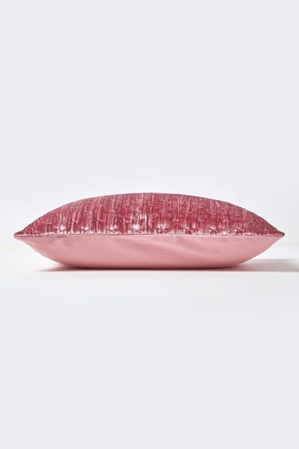 Homescapes Crushed Velvet Cushion Cover image 2