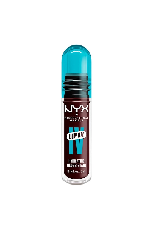 NYX Professional Makeup Lip IV Hydrating Gloss Stain, Lip Gloss 5ml Water Bout Wine