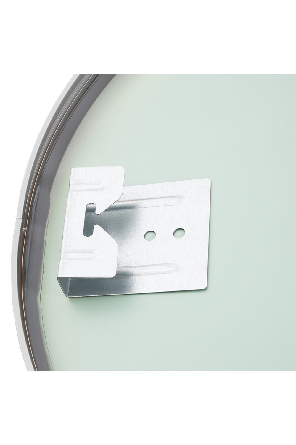 Living and Home Silver Round Metal Framed Bathroom Mirror image 6