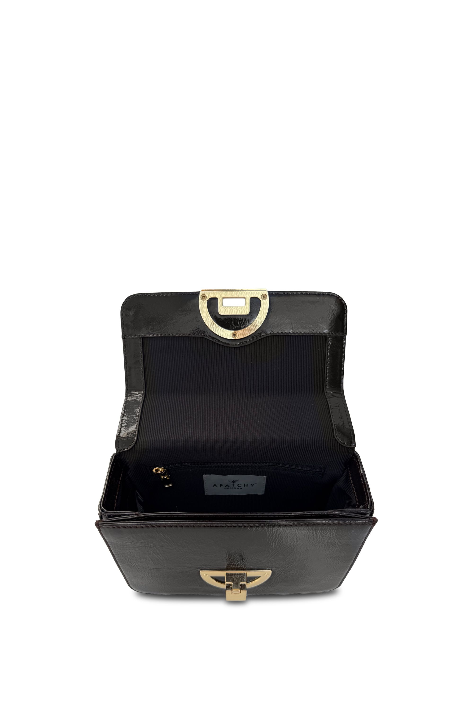 Apatchy London The Tilly Crinkle Pattern Leather Bag image 5