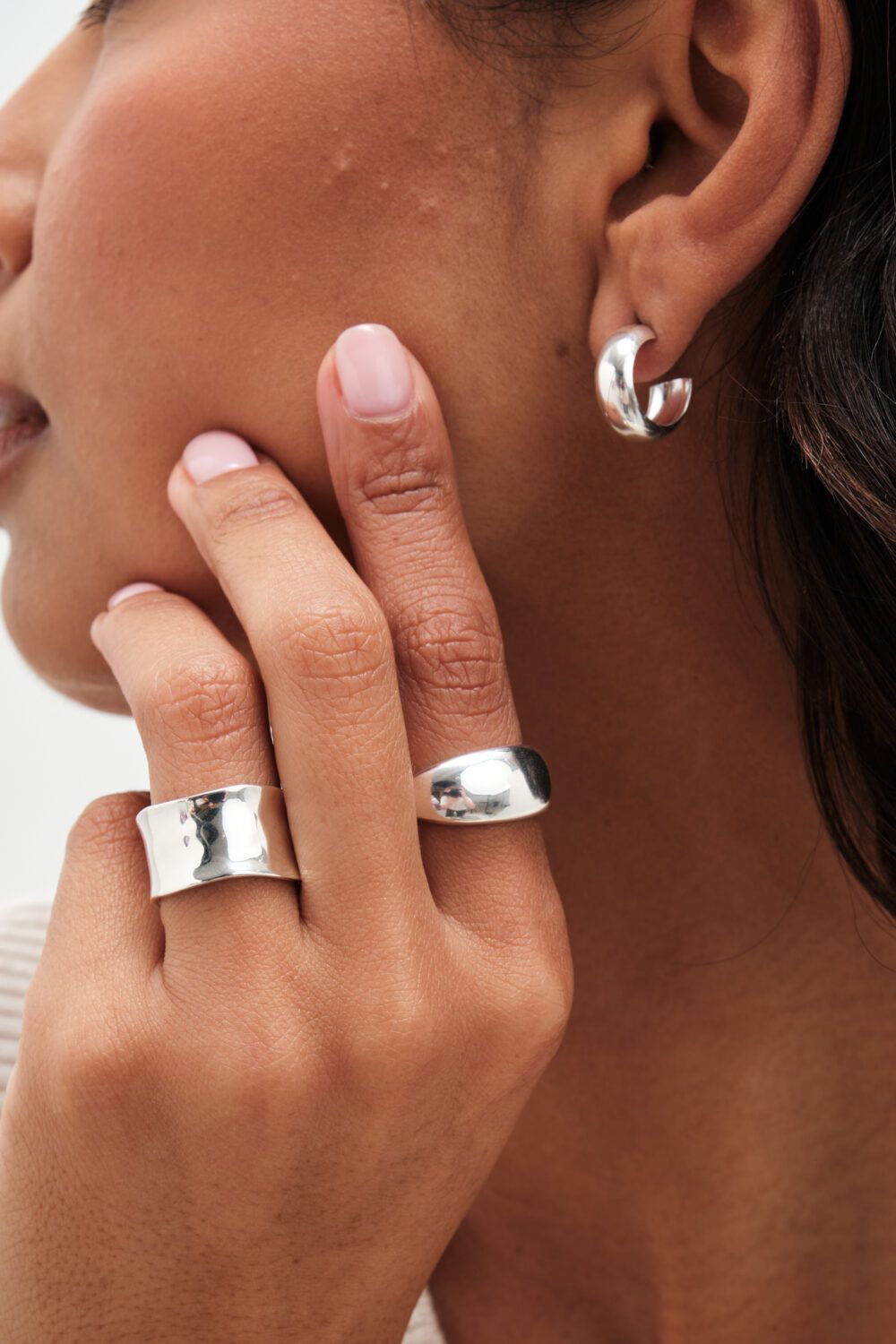 Simply Silver Sterling Silver 925 Chunky Polished Ring image 2