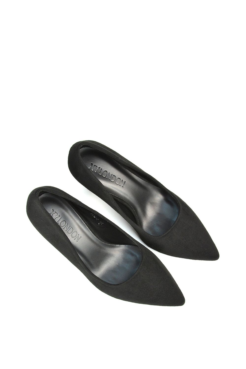 XY London 'Lisa' Slip On Pointed Toe Court Shoe Pumps With Stiletto Mid Heel image 5
