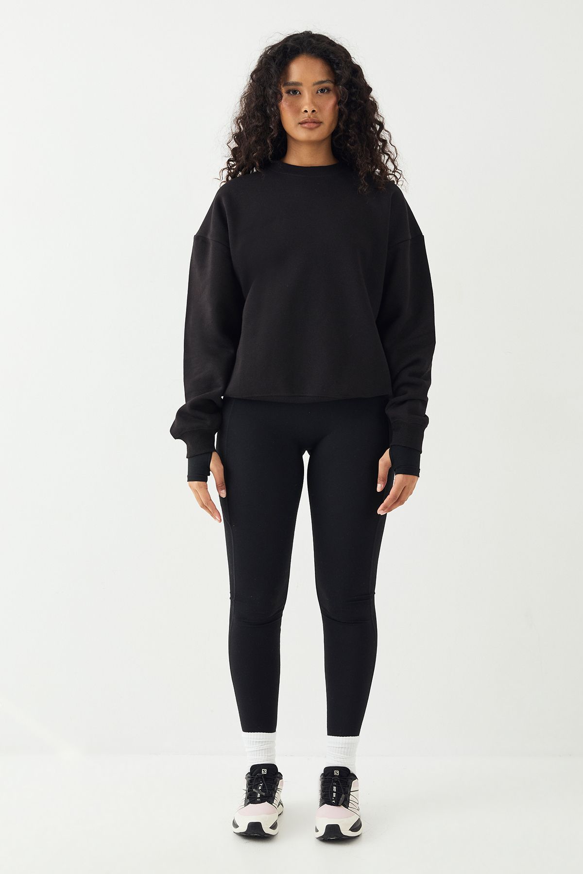 DSGN Studio DSGN Studio Crew Neck Oversized Sweatshirt Black image 5