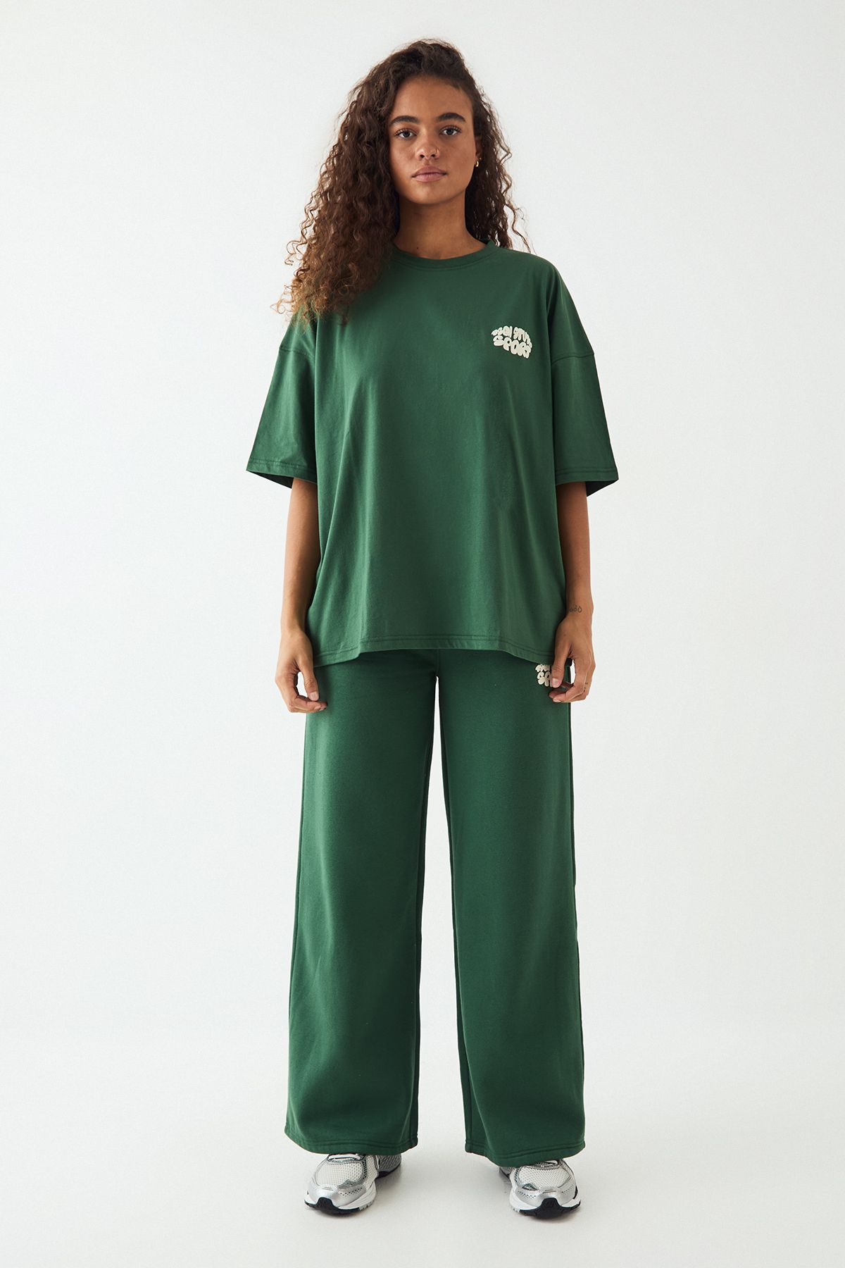 DSGN Studio DSGN Studio Sport Bubble Oversized T-Shirt Forest image 5