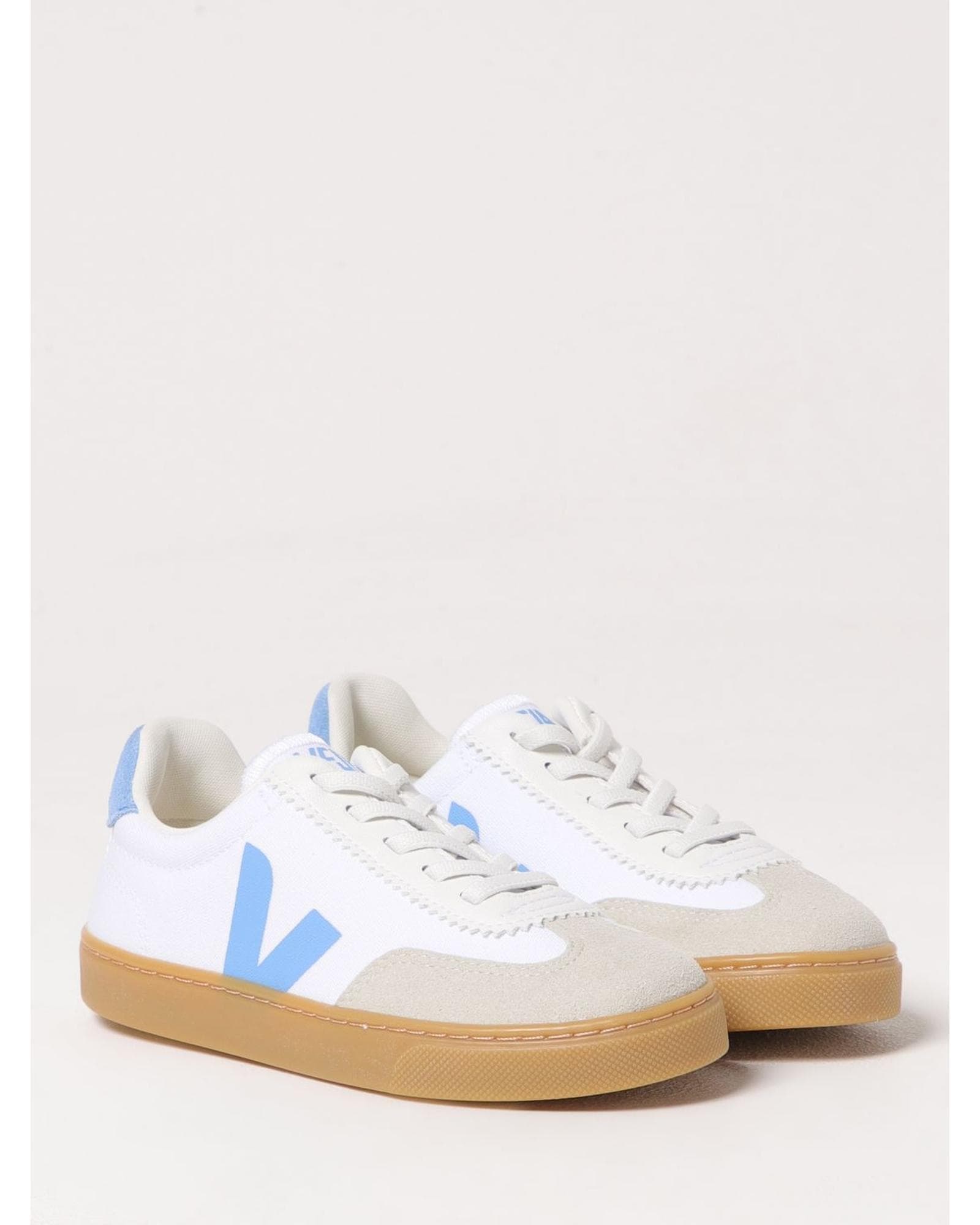 Veja V10 Extra White Ice Blue Sneaker Kids image 2