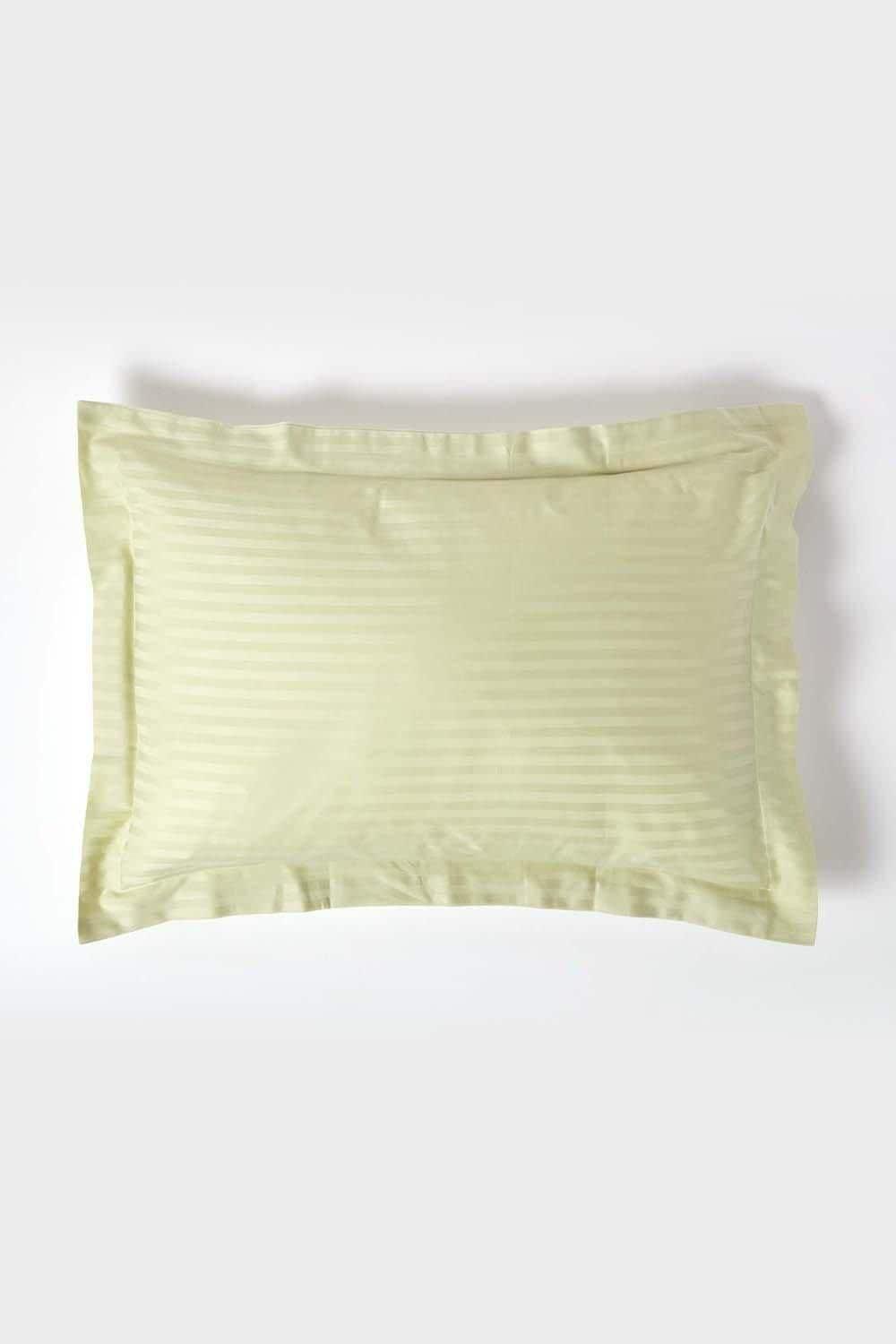 Homescapes Egyptian Cotton Satin Stripe Oxford Pillowcase 330 TC image 1