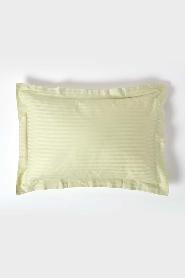 Homescapes Egyptian Cotton Satin Stripe Oxford Pillowcase 330 TC