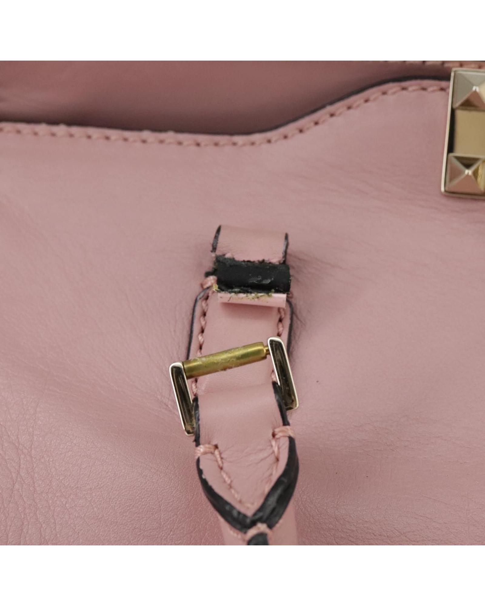 Valentino Preloved Garavani Studded Tote Wo - Pink Handbags image 3