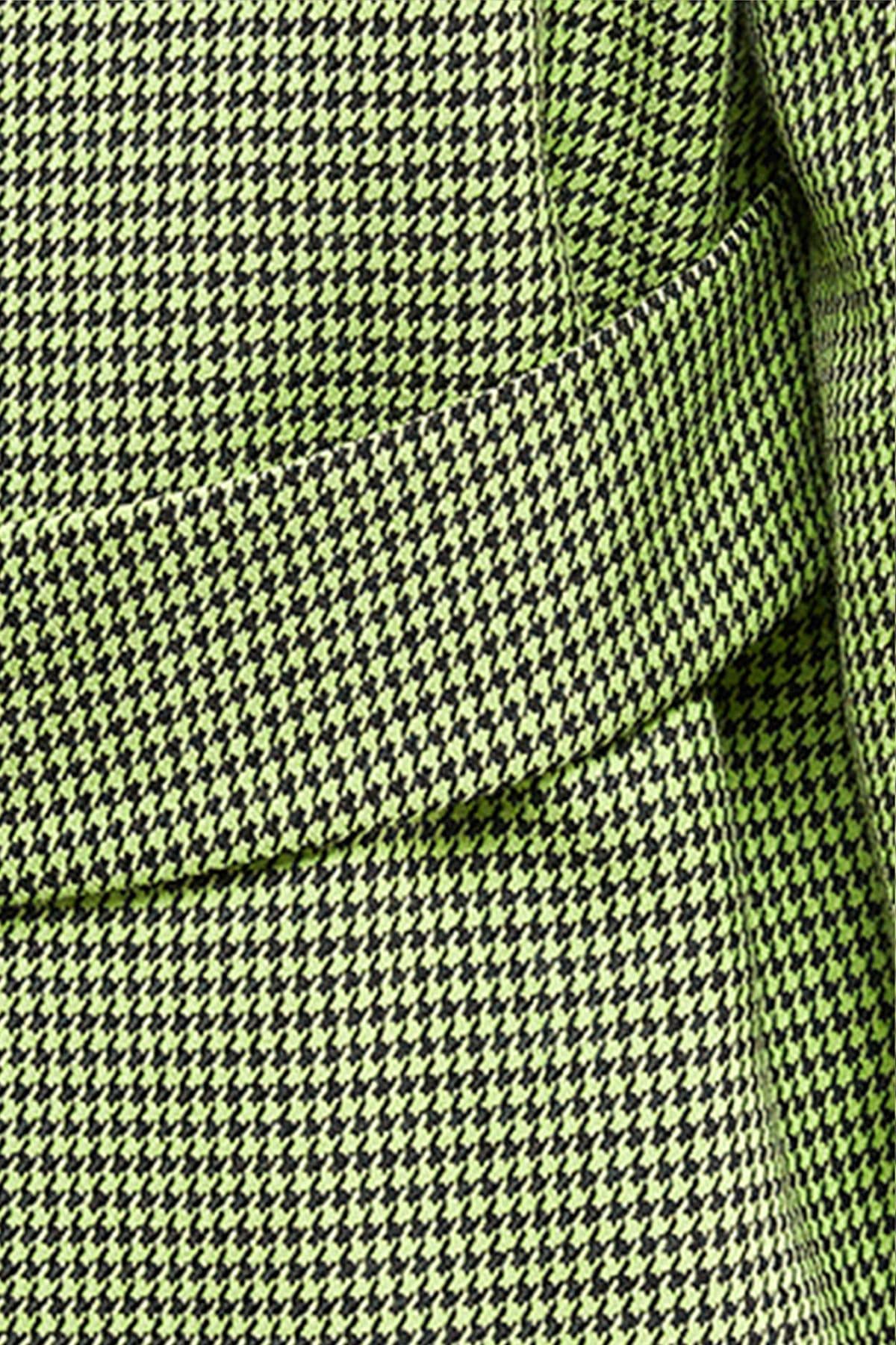 Warehouse Lime Dogtooth Vented Back Blazer Co - ord Lime image 4